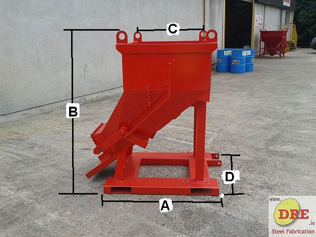 Drawing For Fork Mounted Skip drawing for fork mounted skip ireland