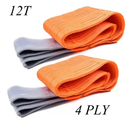 DRE Duplex Webbing Slings 12 Tonne Orange - 4 PLY