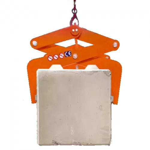 Square tongs for concrete bricks